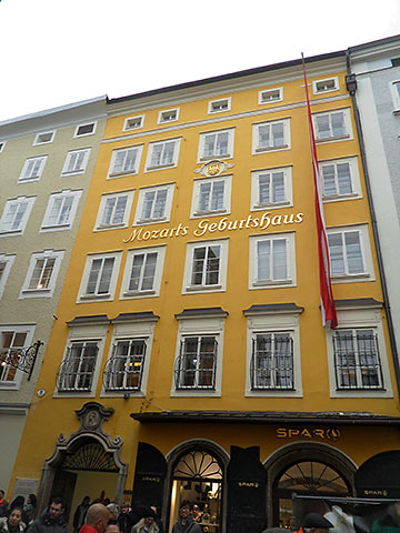 Mozart's Birthplace at Salzburg