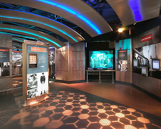 interior of the International Spy Museum