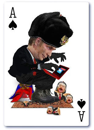 Ohanian's caricature of Vladimir Putin