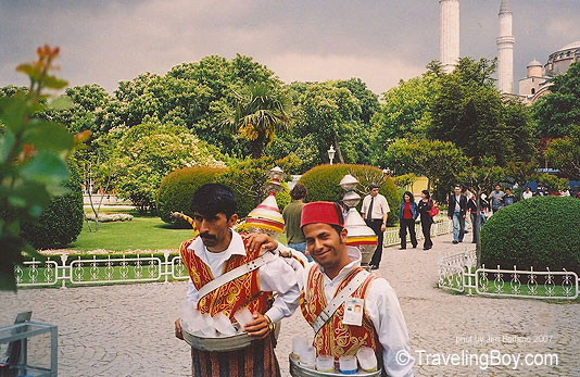 tea vendors near the Hagia Sophia