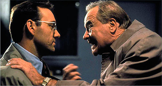 Kevin Spacey and Jack Lemmon in Glengarry Glen Ross