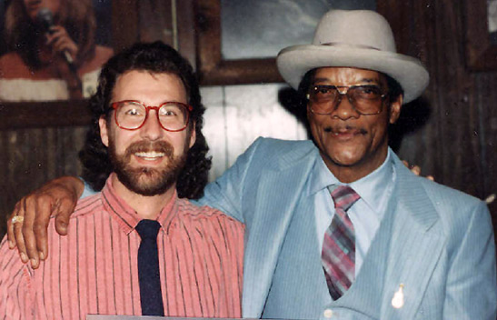 the writer with Hubert Sumlin