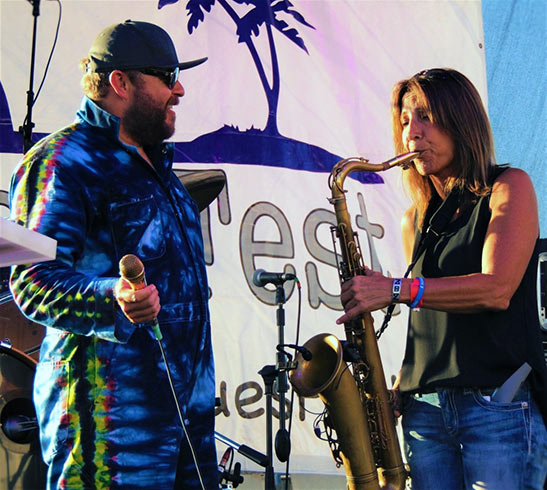 Nemeth and Deanna Bogart performing at Rosarito Beach, Baja Mexico in 2016