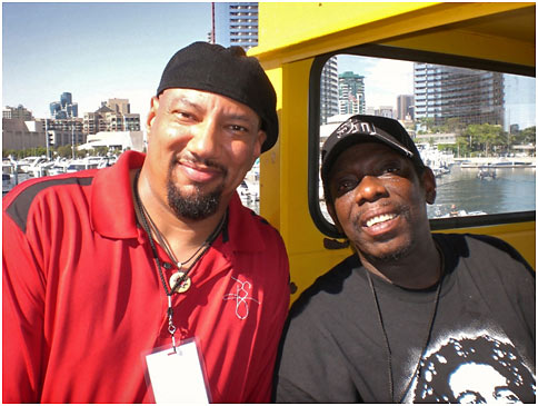 Phil Gates and Lucky Peterson at the San Diego Blues Festival, 2013