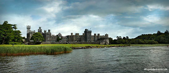 Ashford Castle viewed from Lough Corrib