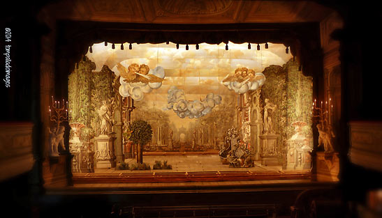 wooden Baroque theater at Cesky Krumlov