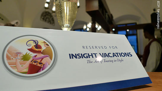 Insight Vacatiosn reservation signcard
