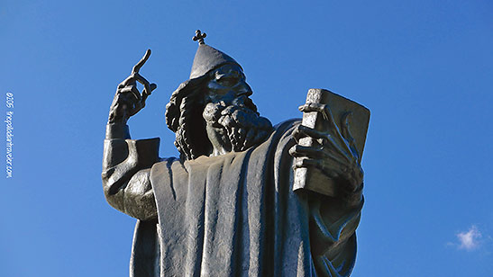 statue of Medieval bishop Grgur Ninski (Gregory of Nin)