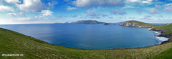 Dunmore Head with the Blasket Islands in the background