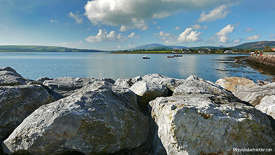 view of the harbor at Dingle town