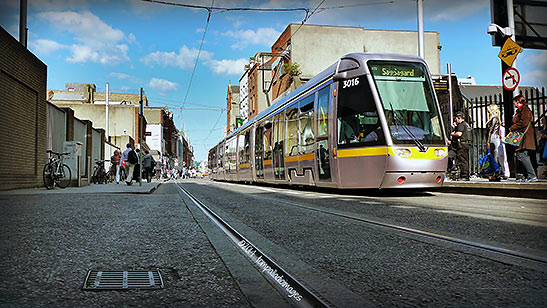 Luas tram at Dublin