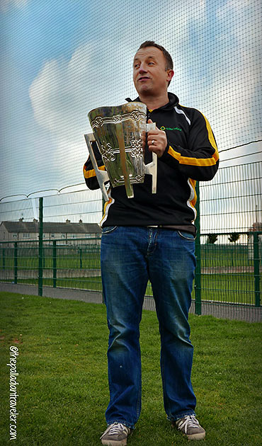 PJ Lanigan with the Liam McCarthy Cup
