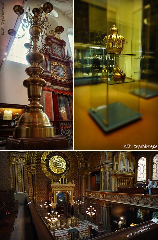 interior views of the 13th-century Old-New Synagogue