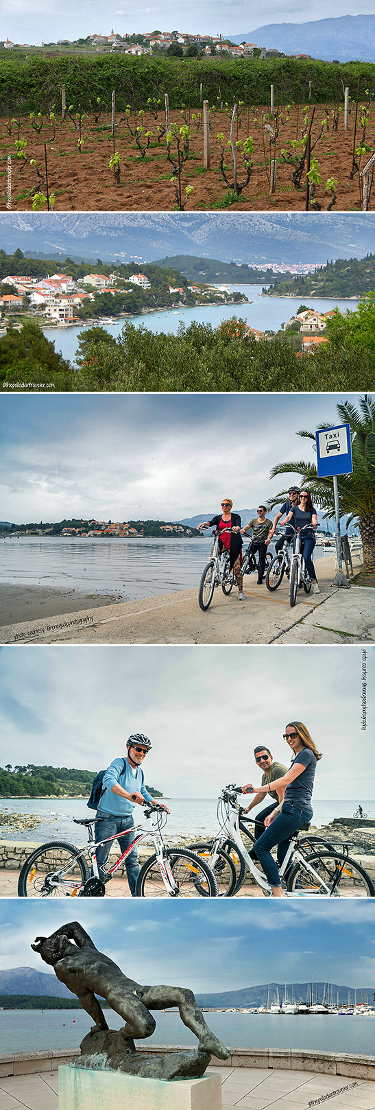 a bike tour around Korcula takes visitors through vineyards, sandy beaches tucked inside little coves and several seaside villages