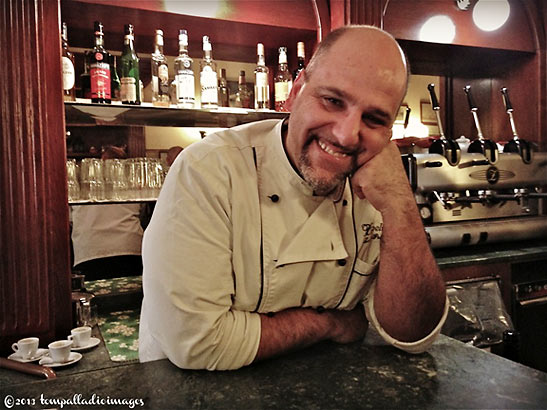 Lorenzo Polegri, executive chef and owner of the Ristorante Zeppelin in Orvieto