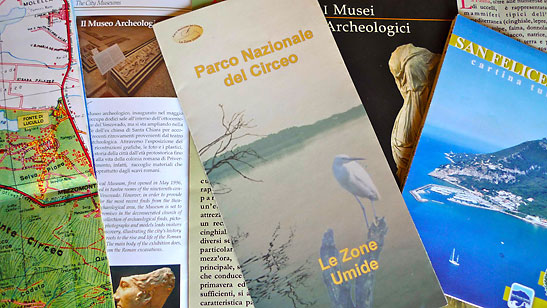 travel brochures featuring San Felice Circeo