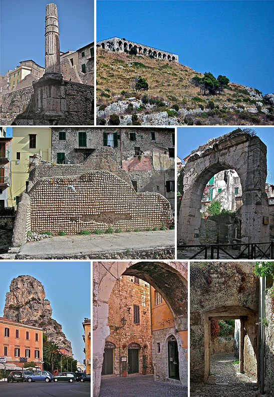 landmarks and ancient structures in Terracina