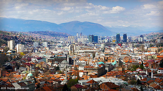 the city of Sarajevo, Bosnia