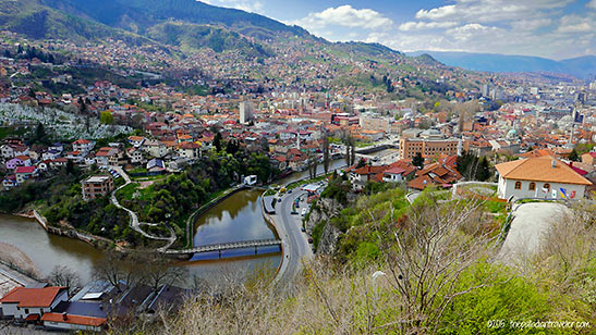 panoramic view of Sarajevo