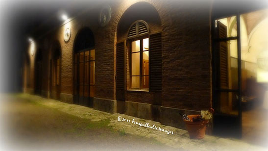 the Tenuta Bichi Borghesi (TBB) estate at night