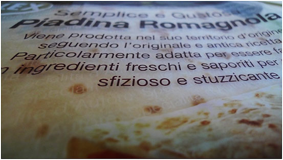 Piadina Romagnola package