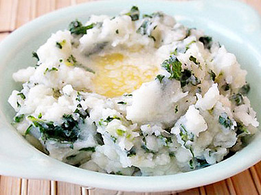 a bowl of colcannon