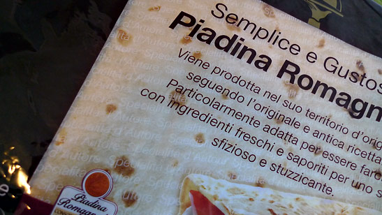 Piadina Romagnola Italian flatbread