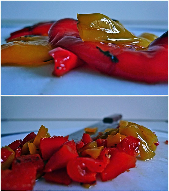 sliced bell peppers