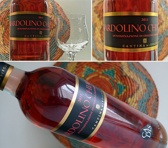 Bardolino Chiaretto DOC rose wine
