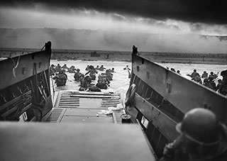 Allied D-day landings at Normandy, June 6, 1944