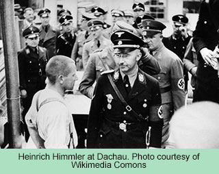 Heinrich Himmler at Dachau Concentration Camp