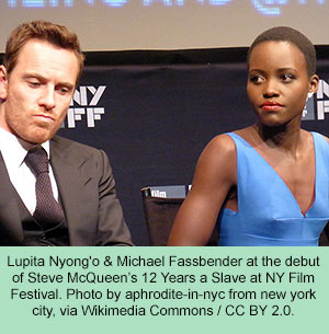 Lupita Nyong'o and Michael Fassbender