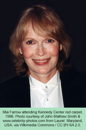 Mia Farrow in 1998