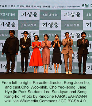 cast of the movie 'Parasite'