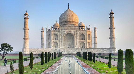 the Taj Mahal. Agra, India