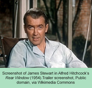 James Stewart in Rear Window