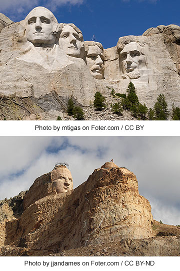 Mount Rushmore-Crazy Horse Memorial