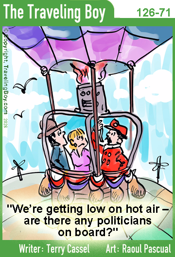 Traveling Boy's cartoon of the week