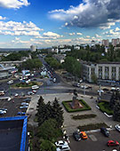 Chisinau panorama from the Cosmos Hotel