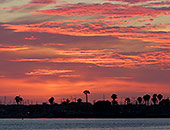 sunset and San Diego skyline