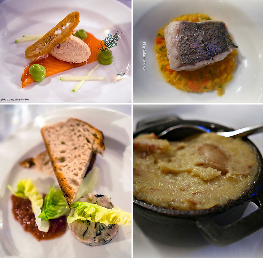 dishes prepared by Chef Graham Neville at the FortyOne restaurant