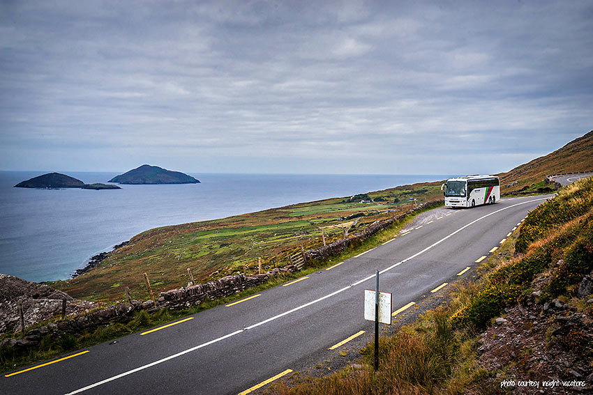 bus on a road at the Ring of Kerry