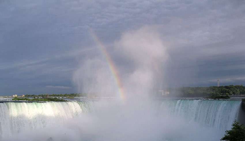 rainbow over the Niagara Falls, Niagara Park