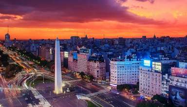 Sunset at Buenos Aires