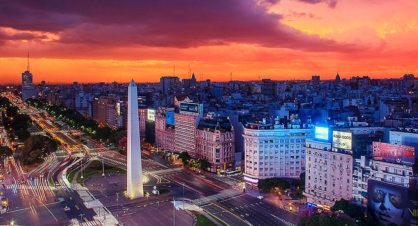 Sunset at Buenos Aires