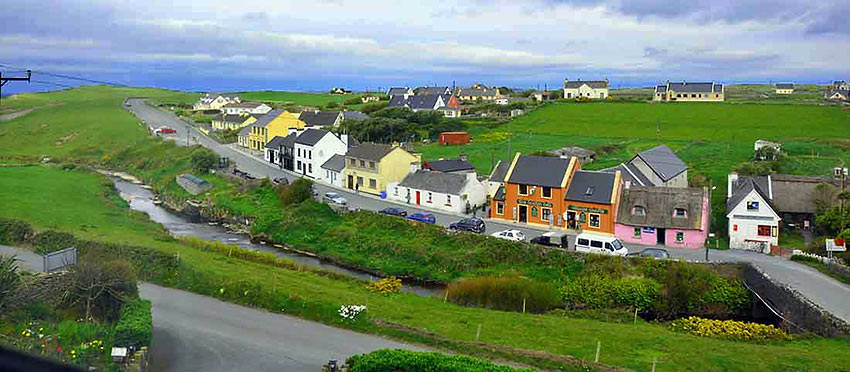 the town of Doolin in County Clare