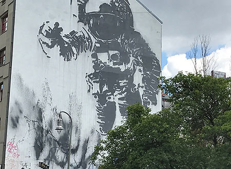 graffiti on a building, Kreuzberg, Berlin