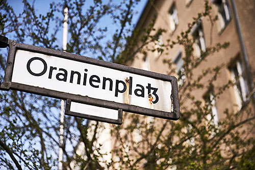 Oranienplatz street sign