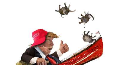 Trump in the Driver's Seat, Illustration by Nancy Ohanian