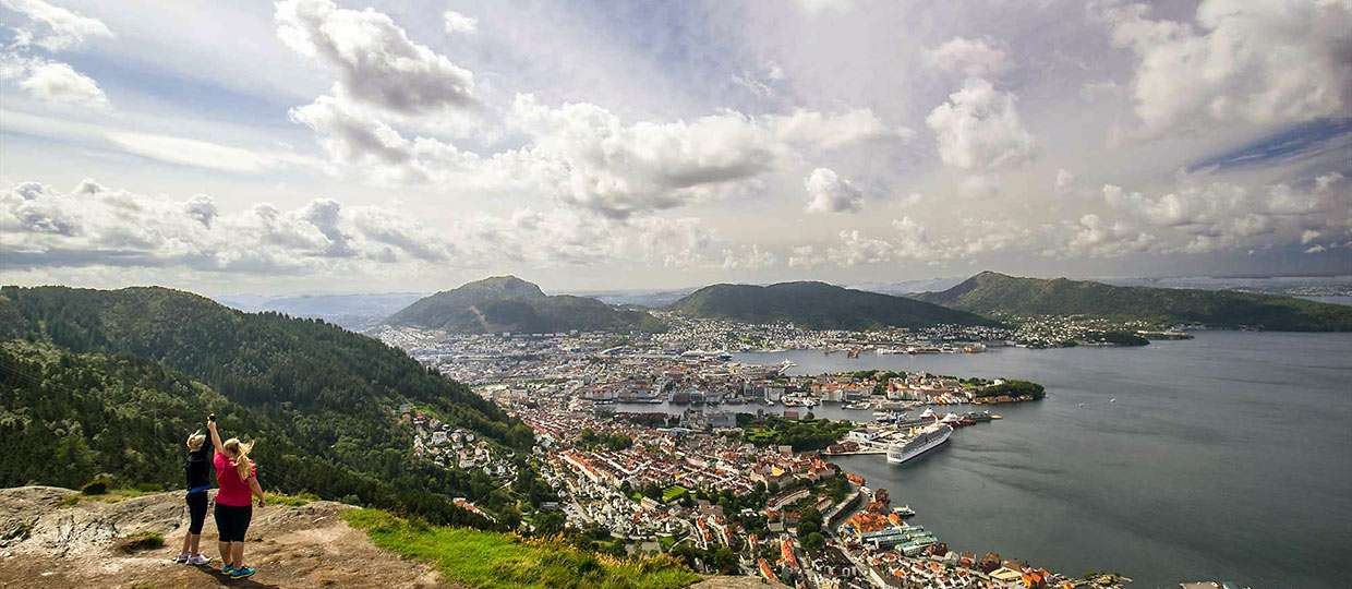 panoramic view of Bergen